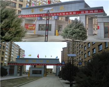 甘肅小區(qū)太陽能庭院路燈-甘肅省酒泉市瓜州太陽能路燈項(xiàng)目